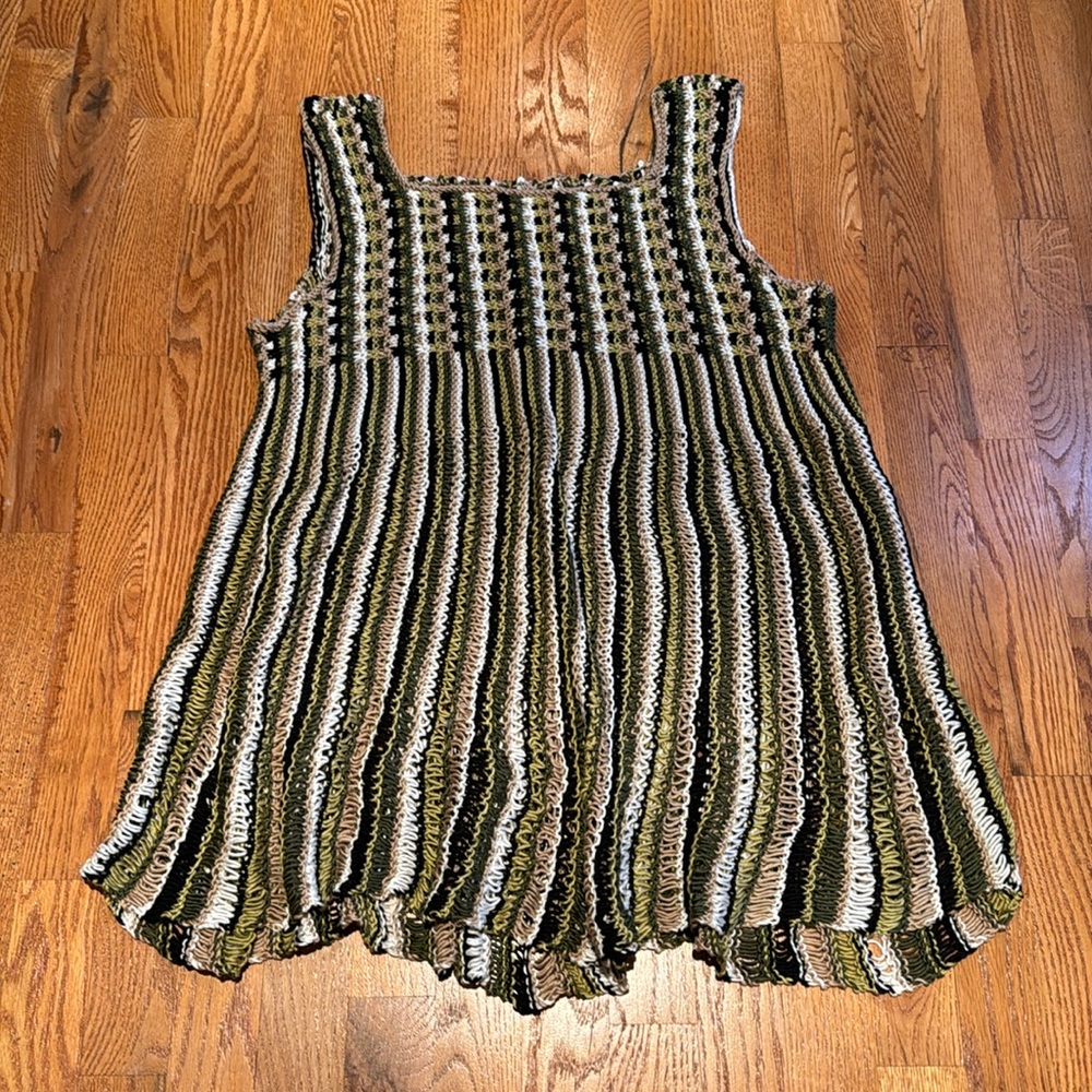 Unbranded handmade crochet tank top/dress size medium/large